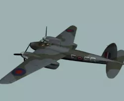 RAF WWII Mosquito FB-VI  fighter bomber  3D model