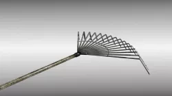 Rake Garden Tool Low-poly  3D model