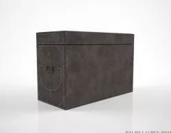 Ralph Lauren A Brass Mounted Colonial Revival Leather Trunk 3D model