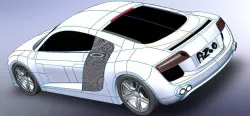 re-design of audi r8 2008 3D model