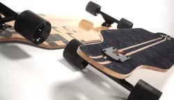 realistic longboard 3D model