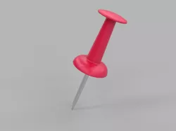Realistic Pin Low-poly  3D model