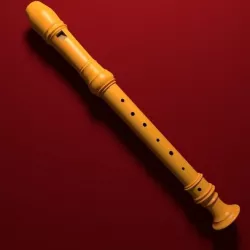 Recorder  - Flute Low-poly  3D model