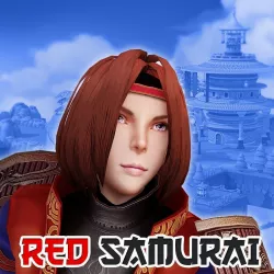 Red Samurai - Bro Low-poly  3D model