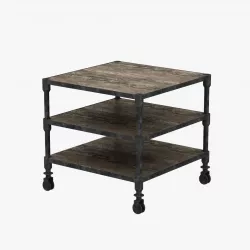Restoration Hardware Dutch Industrial Side Table 3D model