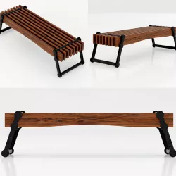 Restoration Hardware Kinetic Narrow Coffee Table 3D model