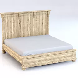 Restoration Hardware St James King Bed Without Footboard 3D model