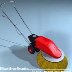 road sweeper 3D model