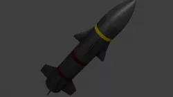 Rocket low-poly Low-poly  3D model