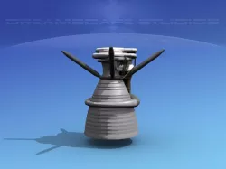 Rocketdyne F-1 Rocket Engine 3D model