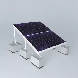 Rooftop solar panel 3D model