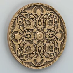 Round rosette 010 3D model