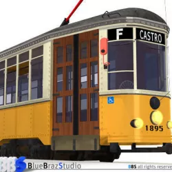 San Francisco tramway 3D model