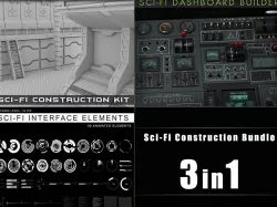 Sci-Fi Construction Bundle 3D model