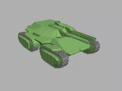 Sci-Fi Tank Vulture Low-poly  3D model