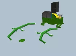 scraper Low-poly  3D model