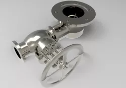 screw-down stop valve for chemical liquids 3D model