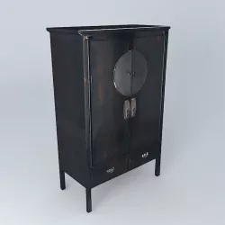 SHANGHAI black cabinet houses the world 3D model