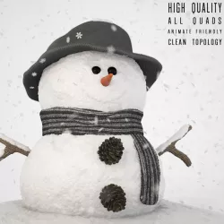 Snowman 3D model