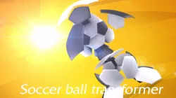 Soccer ball transformer Low-poly  3D model