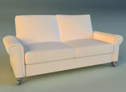 Sofa  white modern white 3D model
