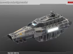 Spaceship Arnim Light Carrier Low-poly  3D model