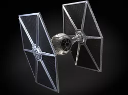 Star Wars Tie Fighter with Interior 3D model