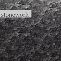 Stone wall slate 3D model