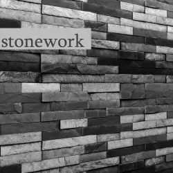 Stone wall slate 3D model