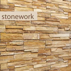 Stone wall slate 3D model