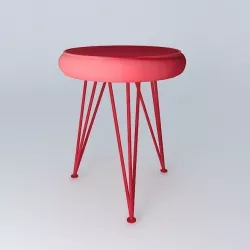 STOOL RED CAPS Houses of the world 3D model