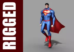 Superman Rig 3D model