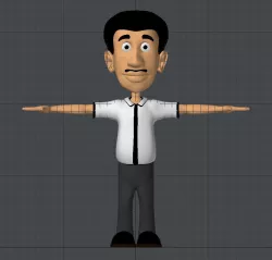 Teacher Low-poly  3D model