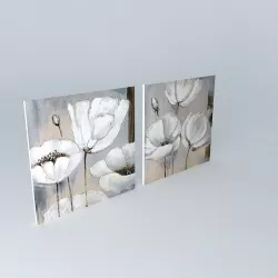 The Flora Canvas Maisons du Monde 3D model