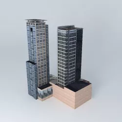 The Plaza and The Keraton 3D model