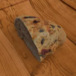 Tomato Olive Bread Low-poly  3D model