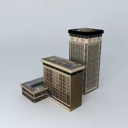 Tower of Bank Syariah Mandiri 3D model