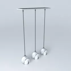 Trio suspended houses of the world 3D model