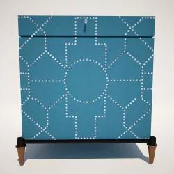 Trunk Blue Crackle 3D model