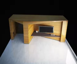 Tv Unit  Low-poly  3D model