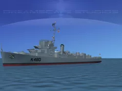 UK Captains Class Frigate HMAV Goodson 3D model