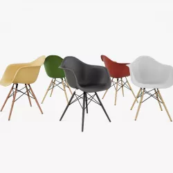 Vitra Eames Plastic DAW Armchair 3D model