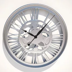 Wall Clock Gear Kare Design 3D model