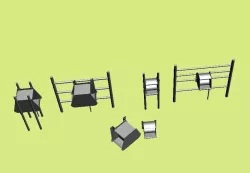 water troughs for cows Low-poly  3D model