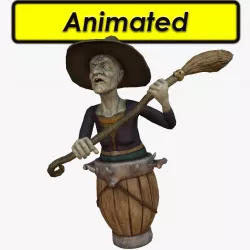Wicked Witch Low-poly  3D model