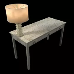 wisteria moorish desk white decorators lighting cinder table lam 3D model