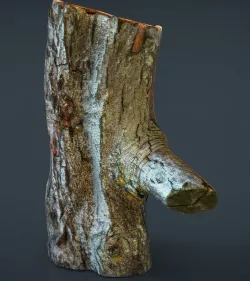 Wood Log 1 Low-poly  3D model