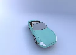 2000 Jaguar XK8 Convertible with Interior 3D model