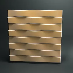 3d panel Brick 3D model