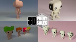 3x2 Promo Pack 6 - Custom Pop 3D Printable Models DIY 3D Model Collection